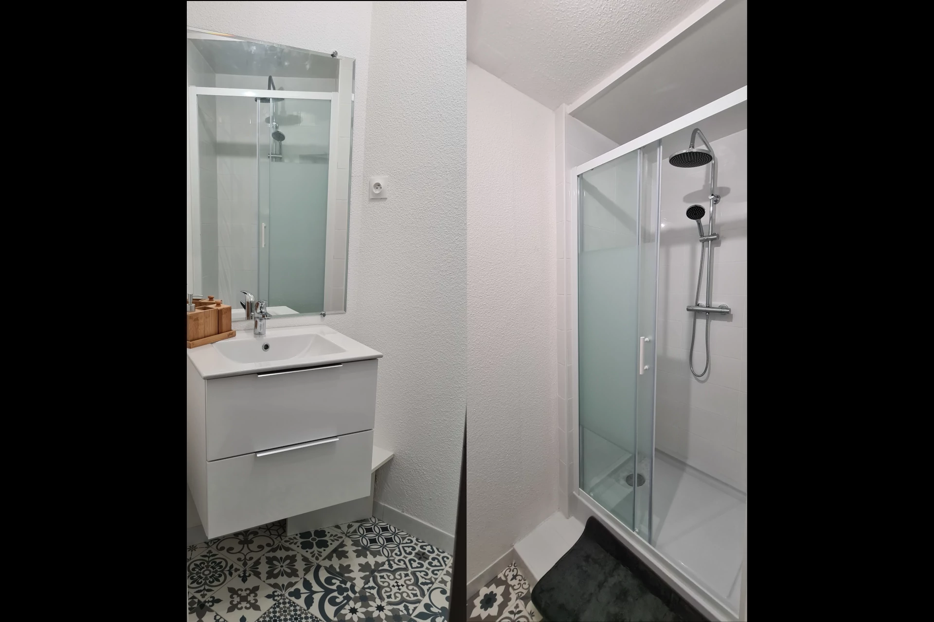 Salle d'eau privative T5 colocation Lafargues Limoges